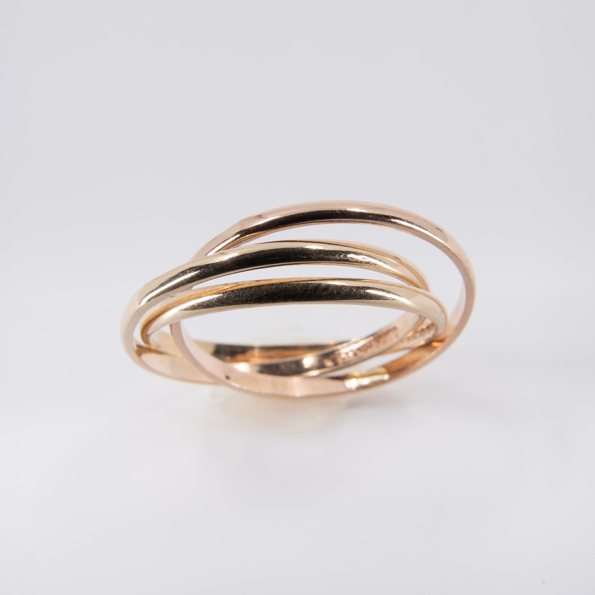 Anillo de 3 Aros Oro Florentino 10k