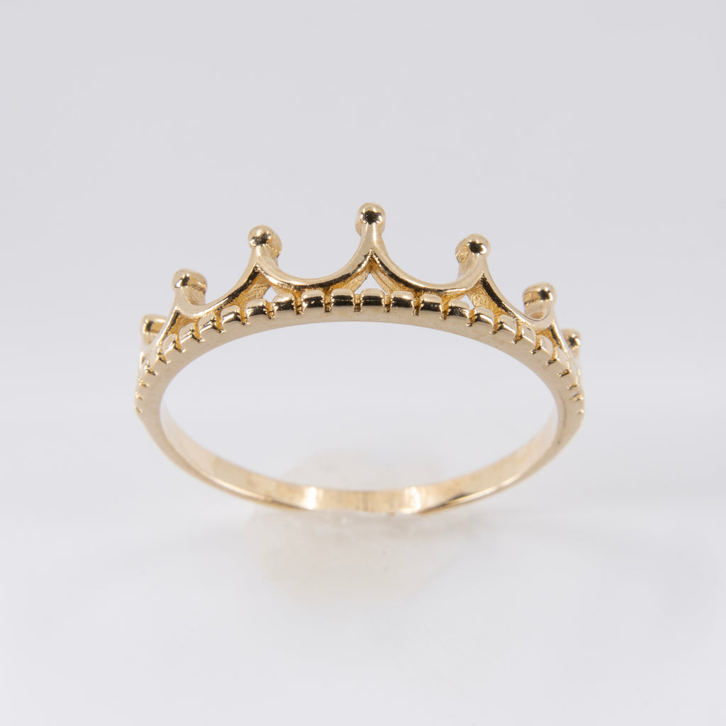 Anillo de Corona Oro 10k