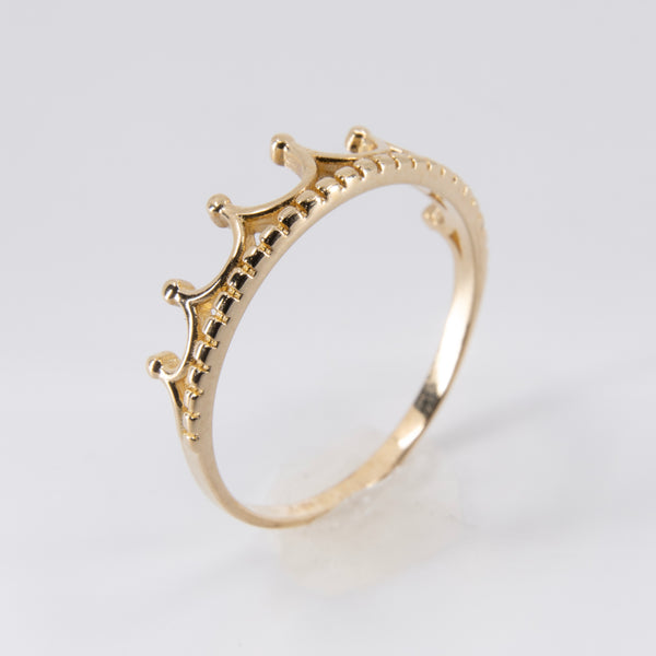 Anillo de Corona Oro 10k