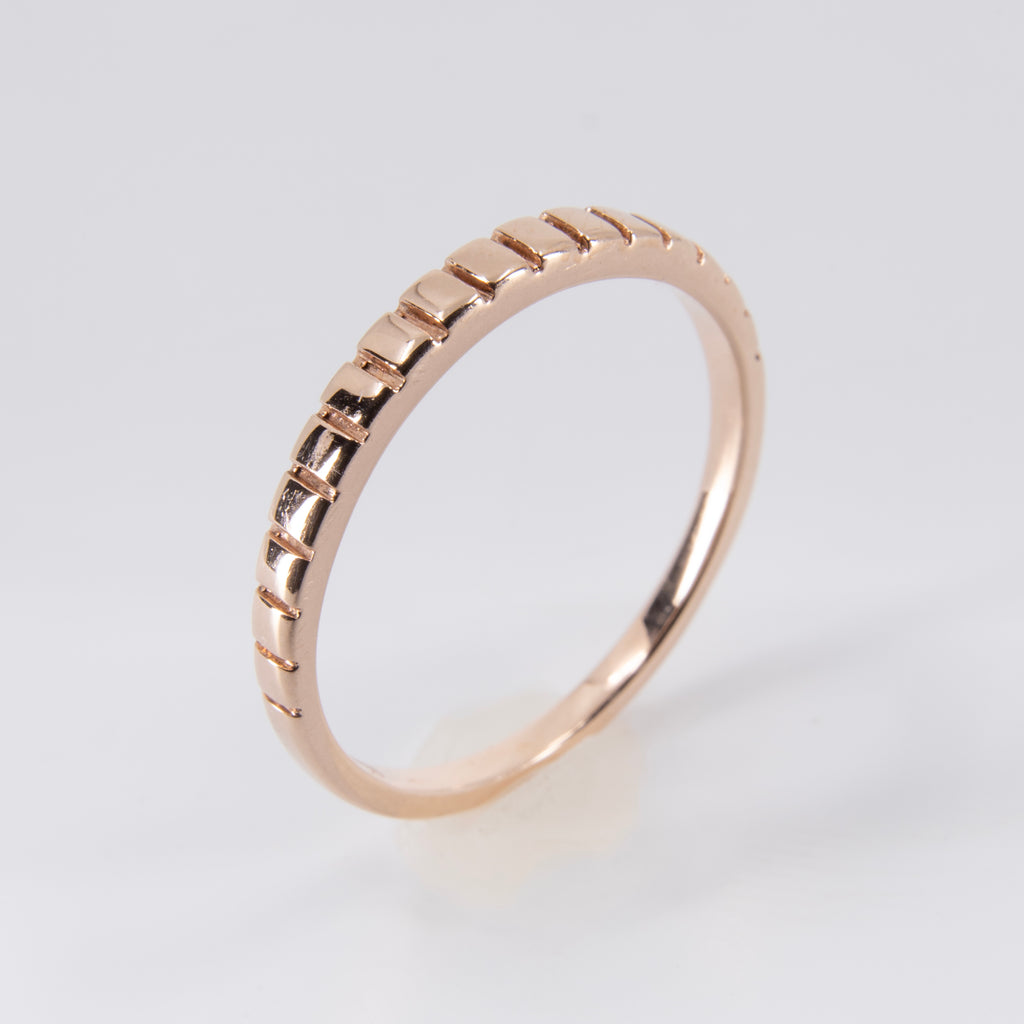 Anillo Oro Rosa 10k