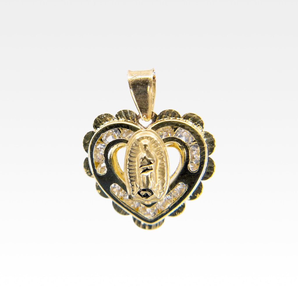 Medalla Virgen de Guadalupe – Corazón - Vanessa Joyas