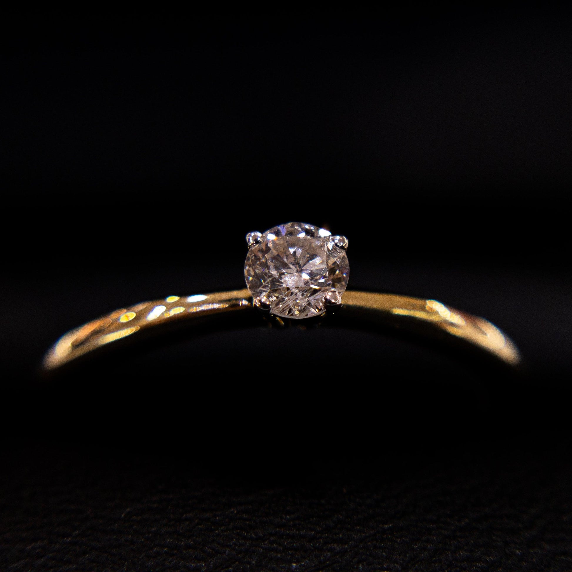 Anillo de Compromiso Solitario de 14k con Diamante 0.25 ctw - Vanessa Joyas