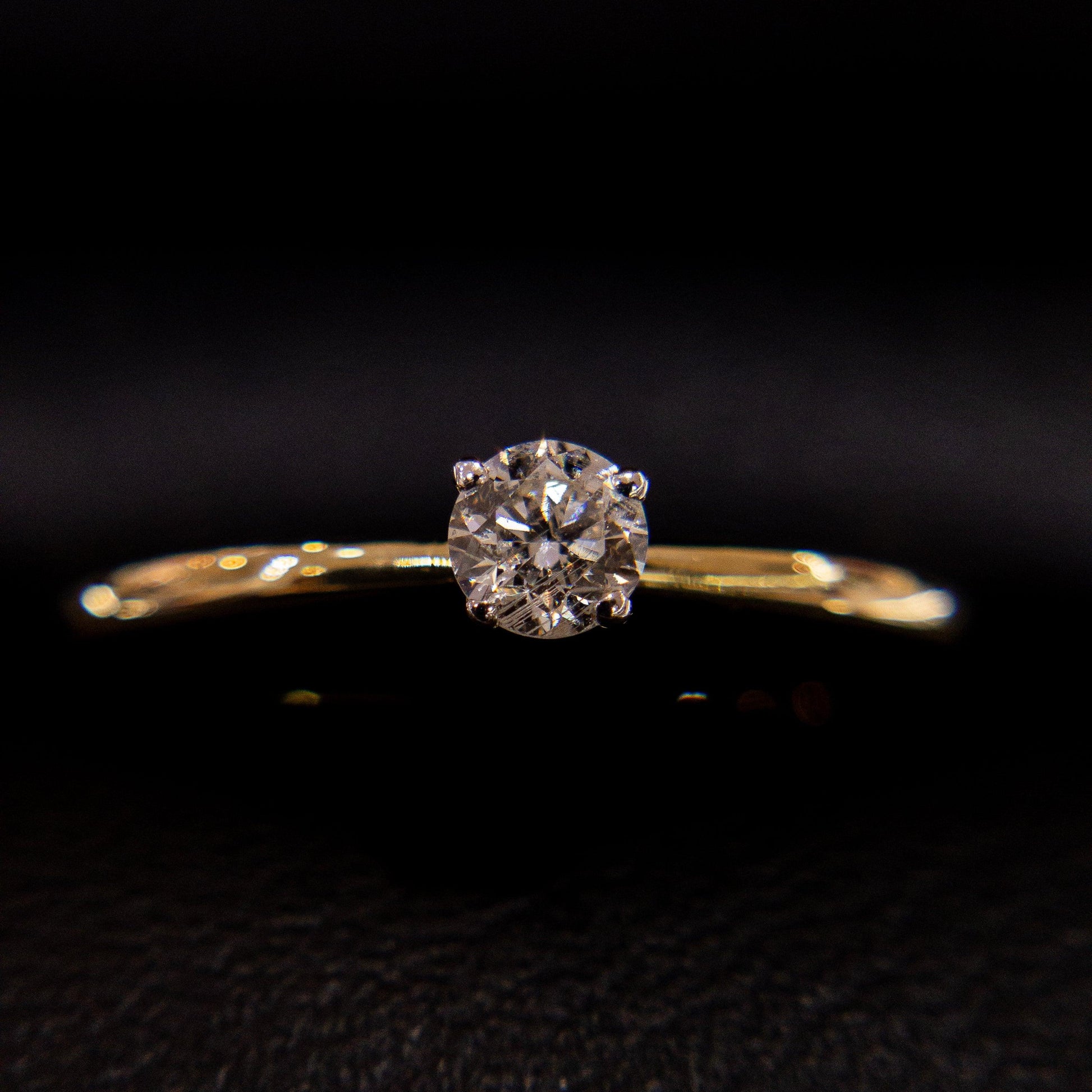 Anillo de Compromiso Solitario de 14k con Diamante 0.25 ctw - Vanessa Joyas