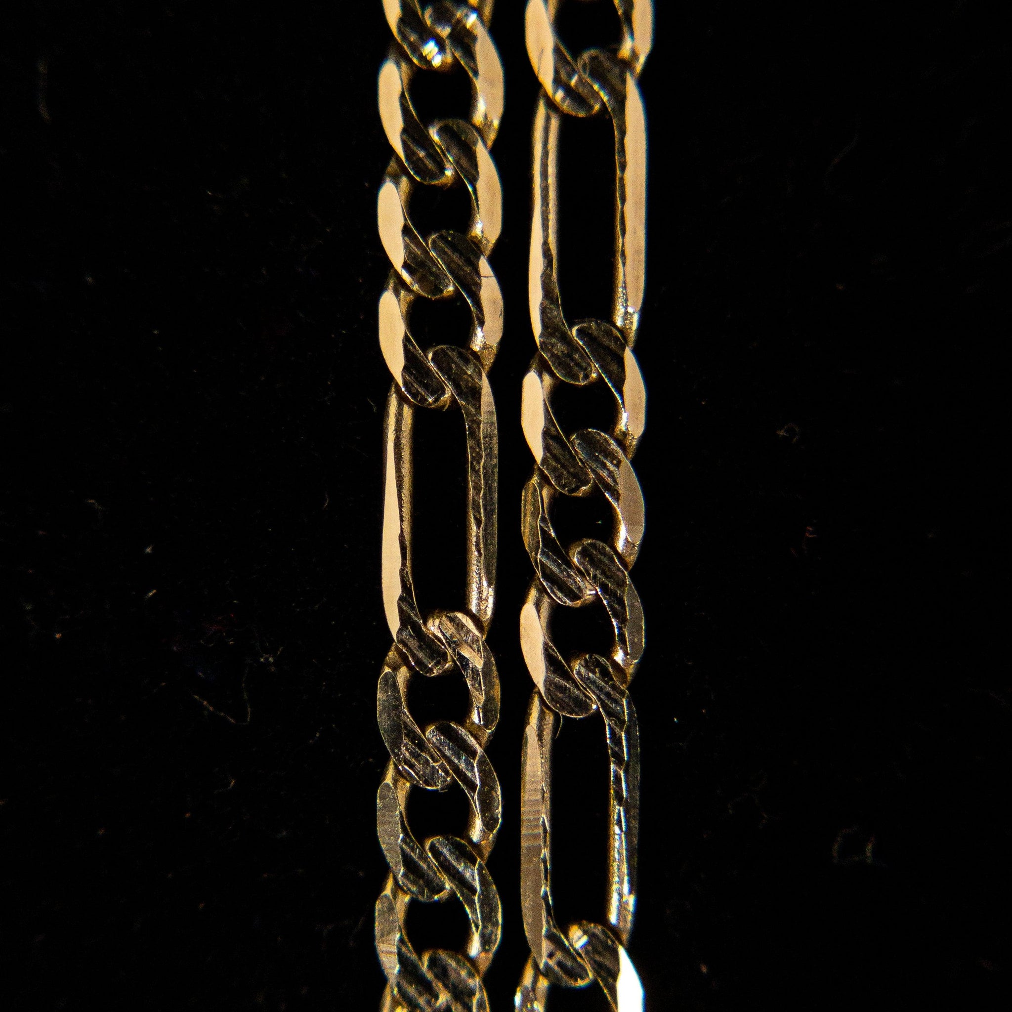 Cadena Fígaro de Oro Italiano 10k 45cm Vanessa Joyas