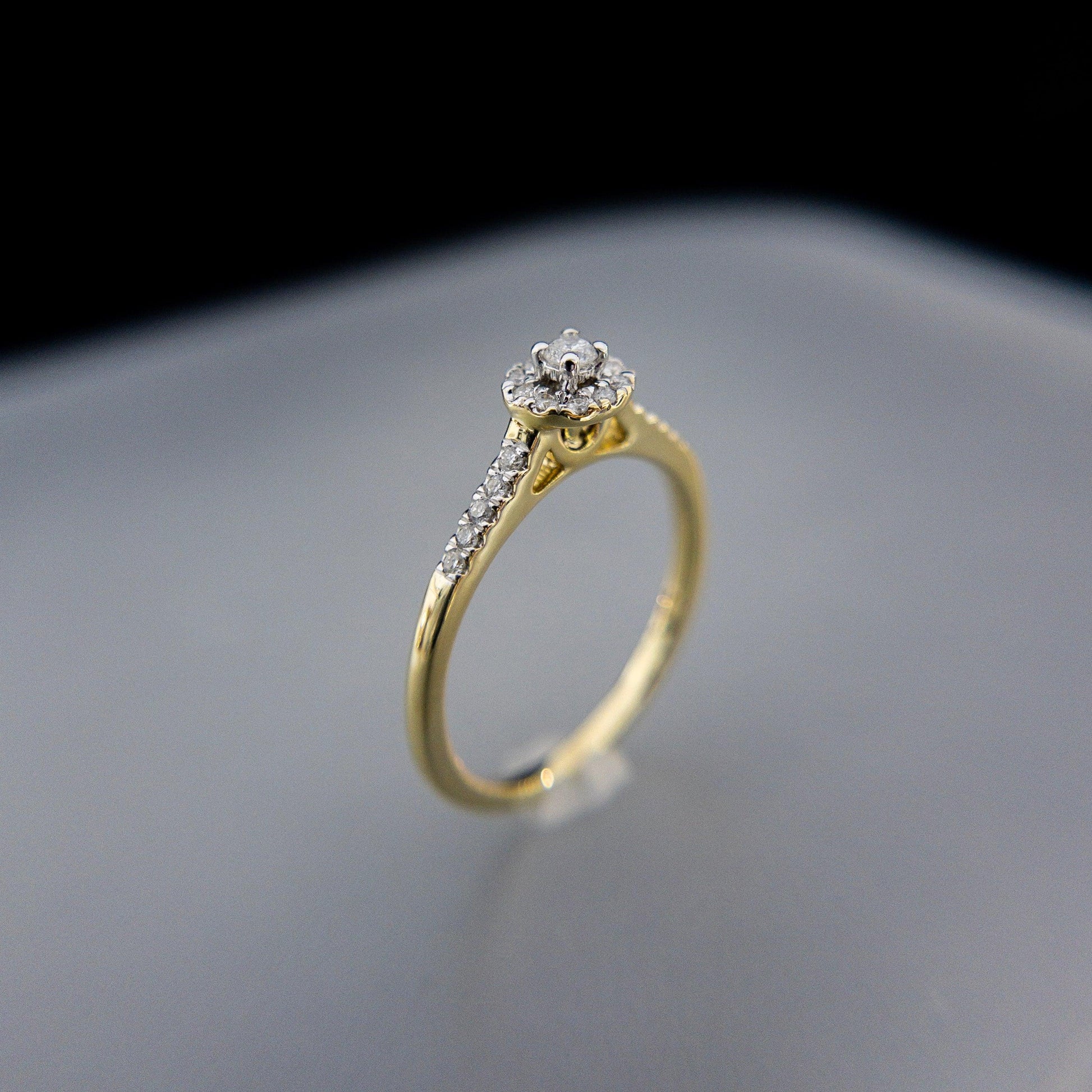 Anillo de Compromiso 17 puntos de Diamante - Vanessa Joyas