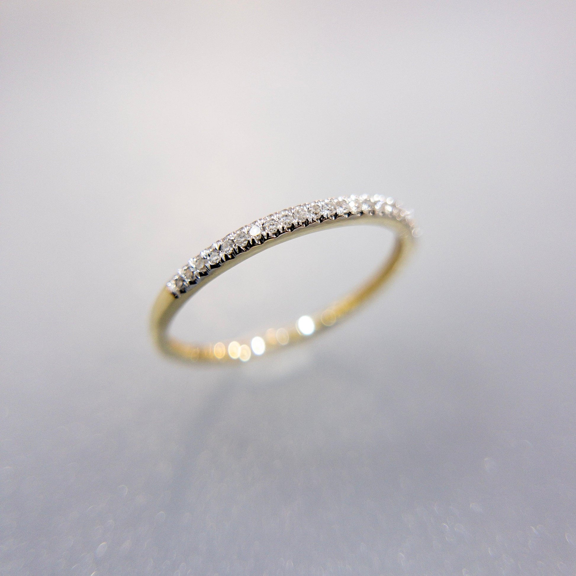 Churumbela Oro 14k con Diamantes 0.08ctw - Vanessa Joyas
