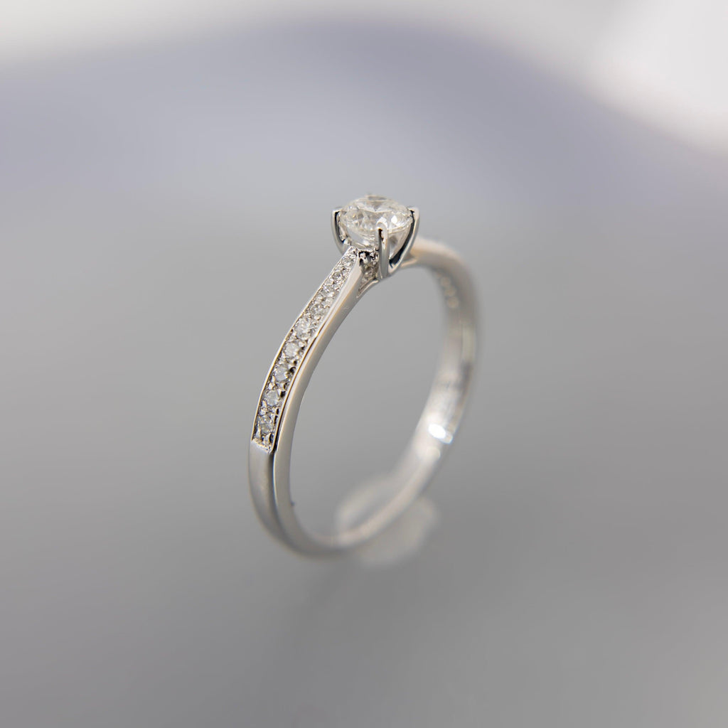 Anillo de Compromiso con Diamantes 40 puntos - Vanessa Joyas