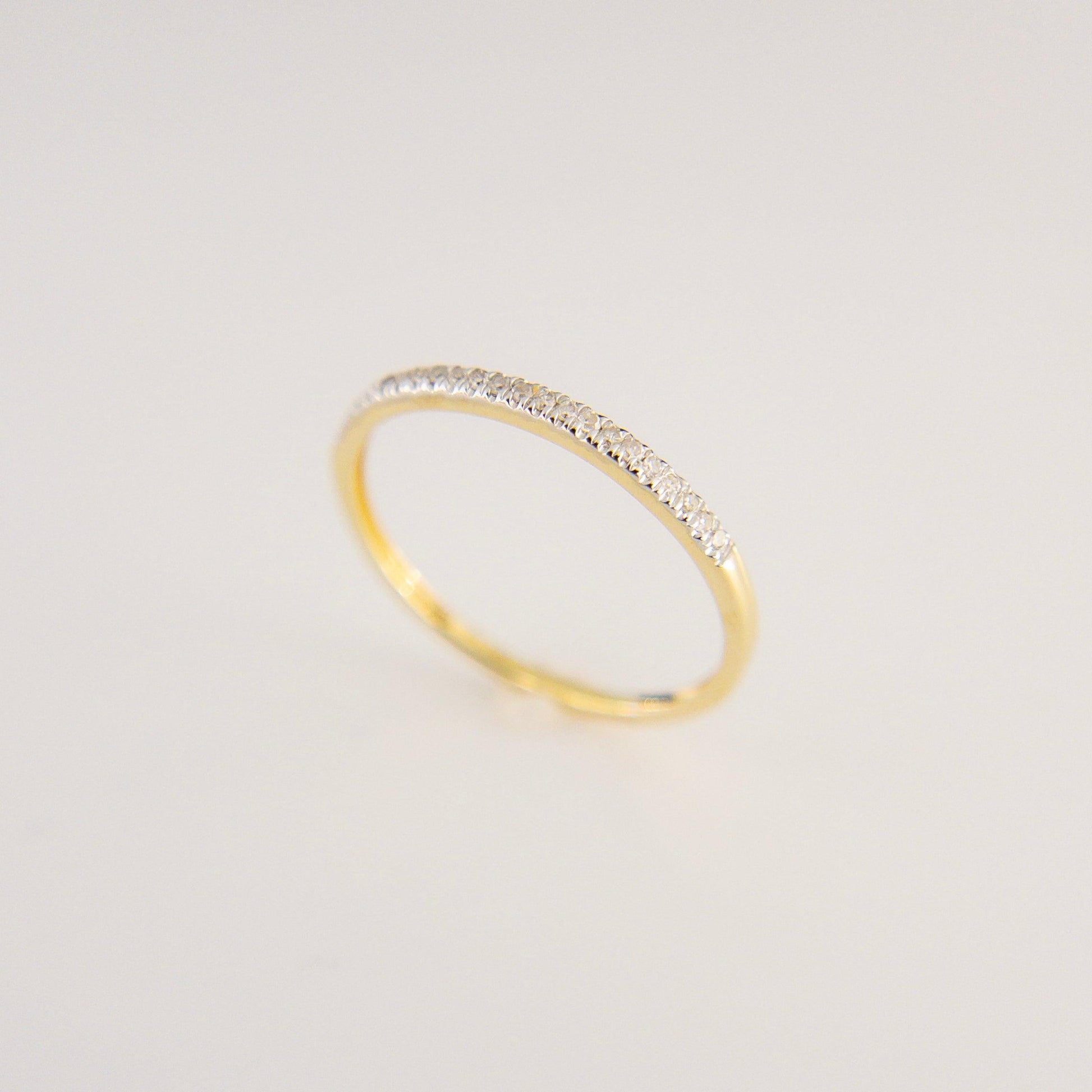 Churumbela Oro 14k con Diamantes 0.08ctw - Vanessa Joyas