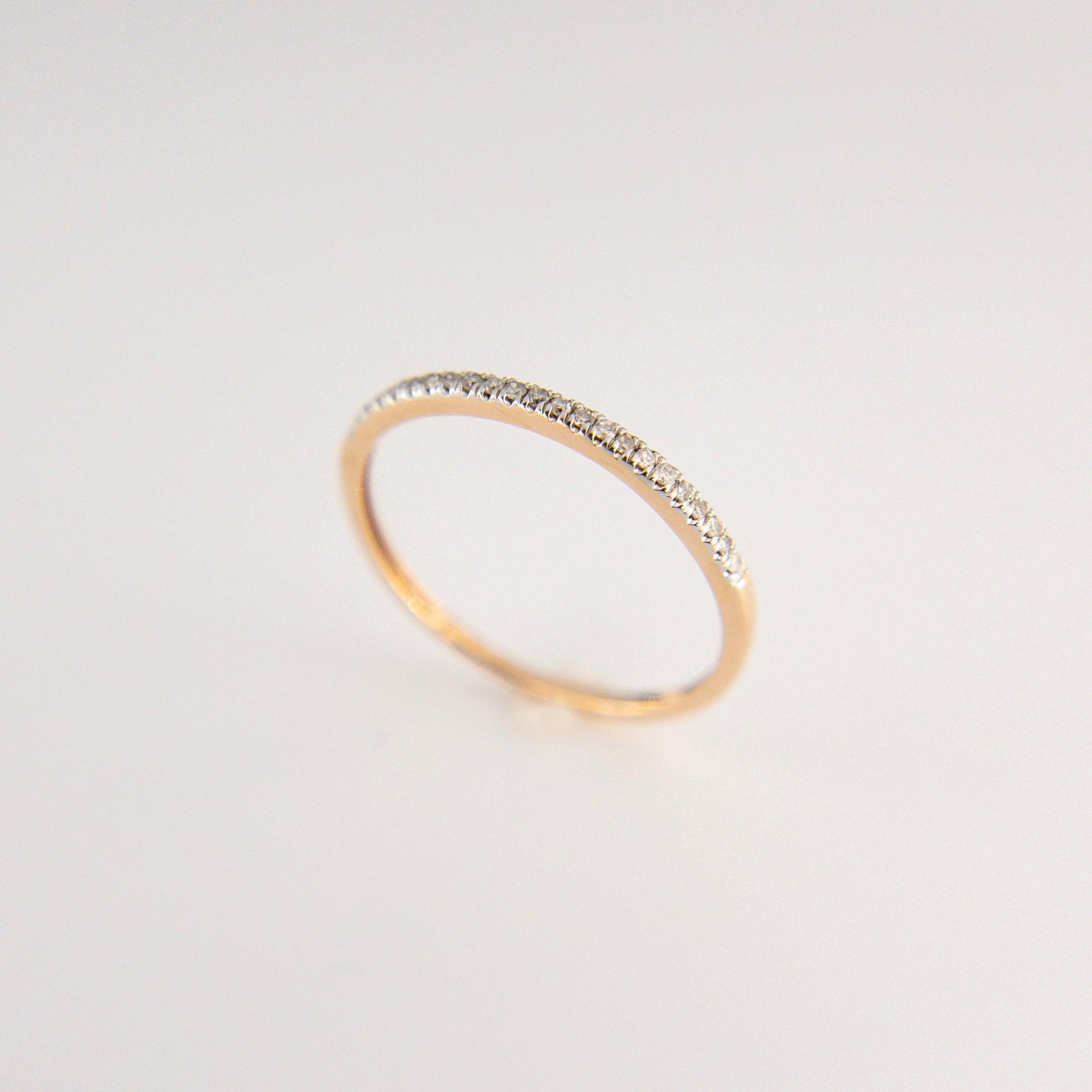 Churumbela Oro 14k con Diamantes 0.08ctw - Vanessa Joyas