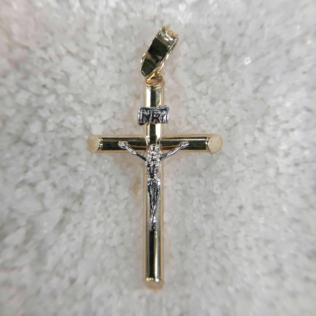 Cruz con Cristo de Oro 10k - Vanessa Joyas