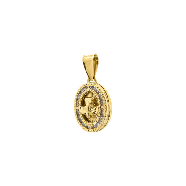 Medalla Virgen de Guadalupe y Espíritu Santo Oro 10k - Vanessa Joyas