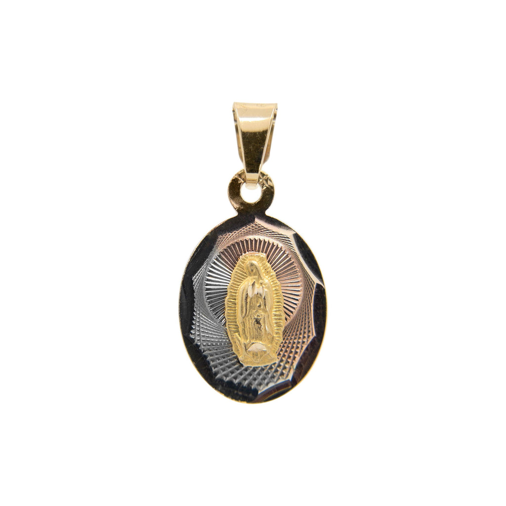 Medalla de la Virgen de Guadalupe Oro Florentino 10 kilates - Vanessa Joyas