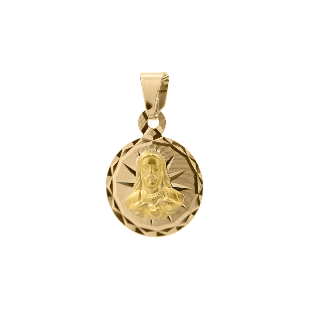 Medalla del Sagrado Corazón Oro 10k - Vanessa Joyas