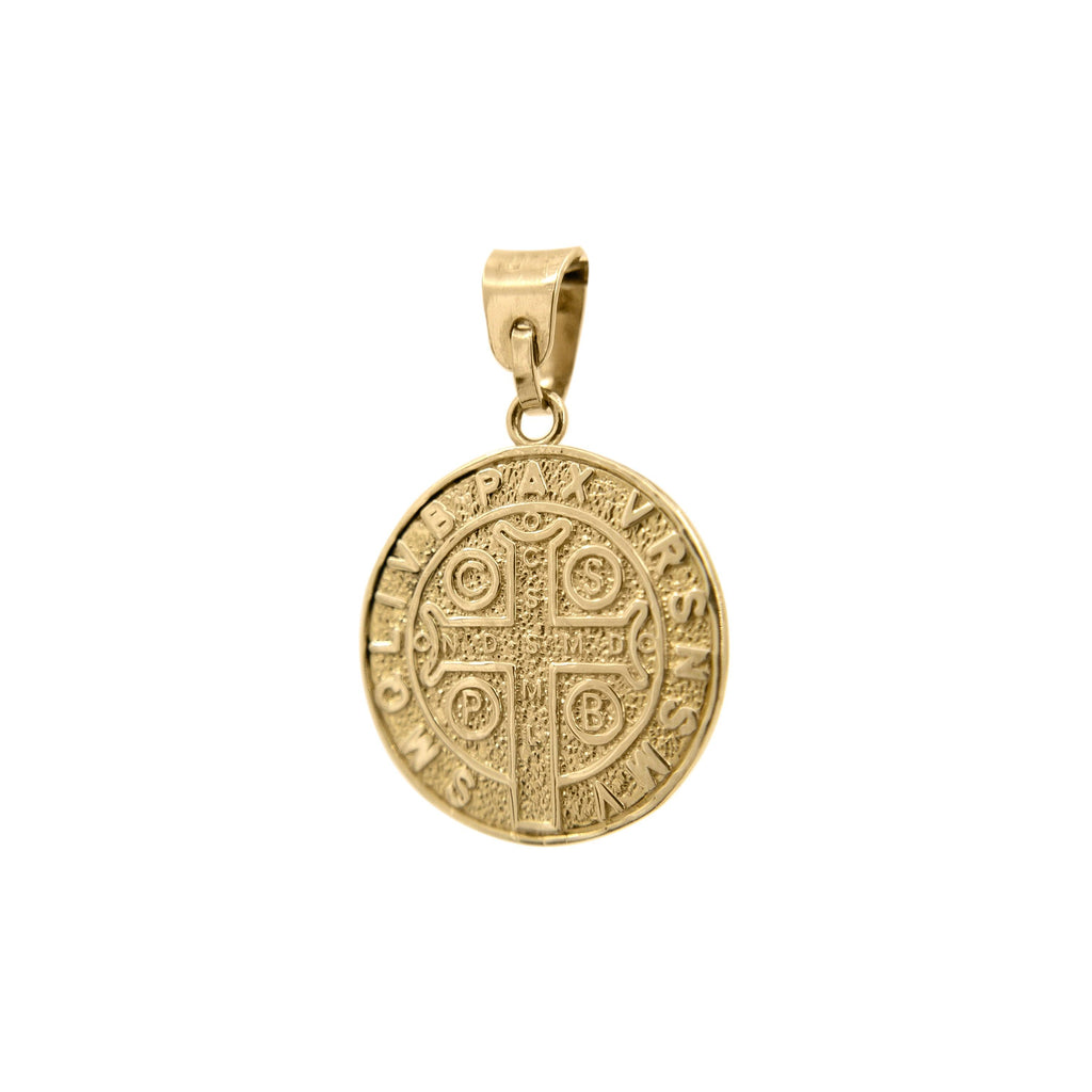 Medalla de San Benito en Oro 10k - Vanessa Joyas