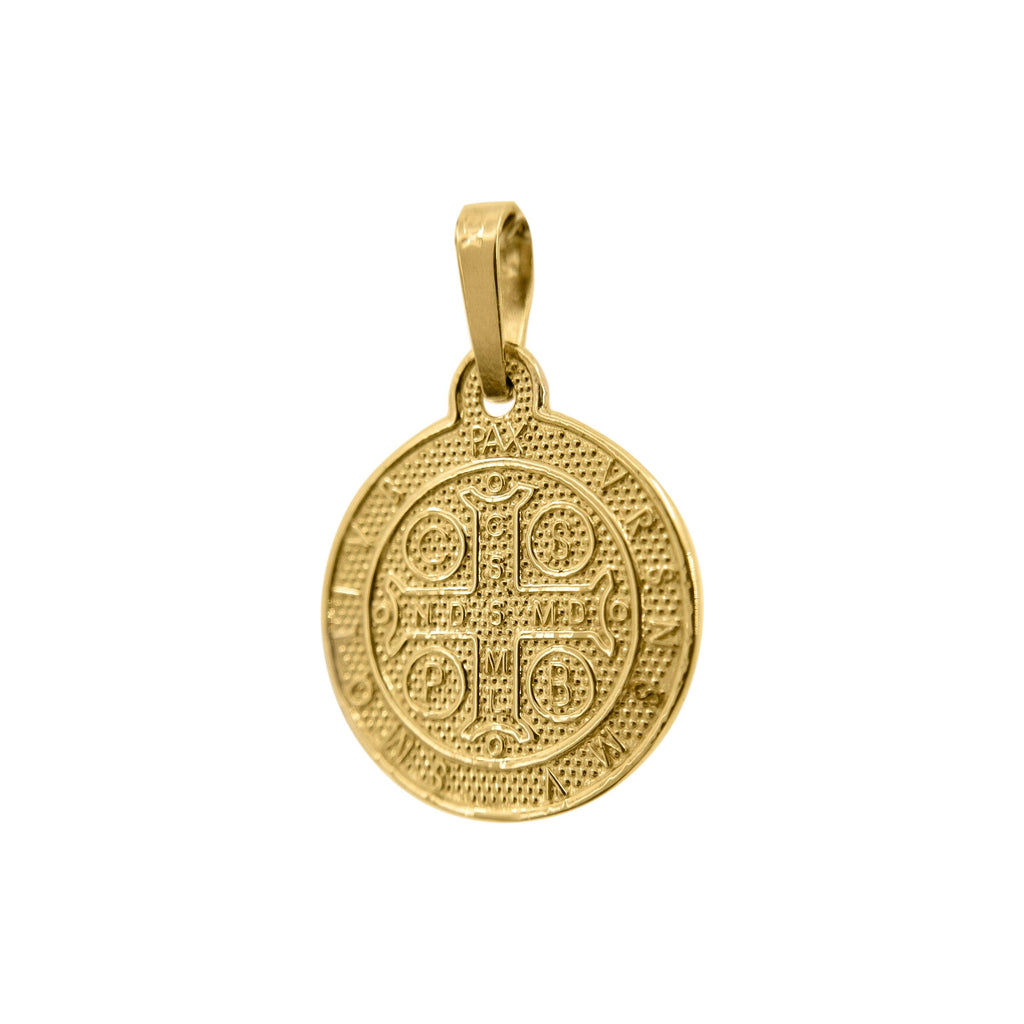 Medalla San Benito Oro 10k - Vanessa Joyas