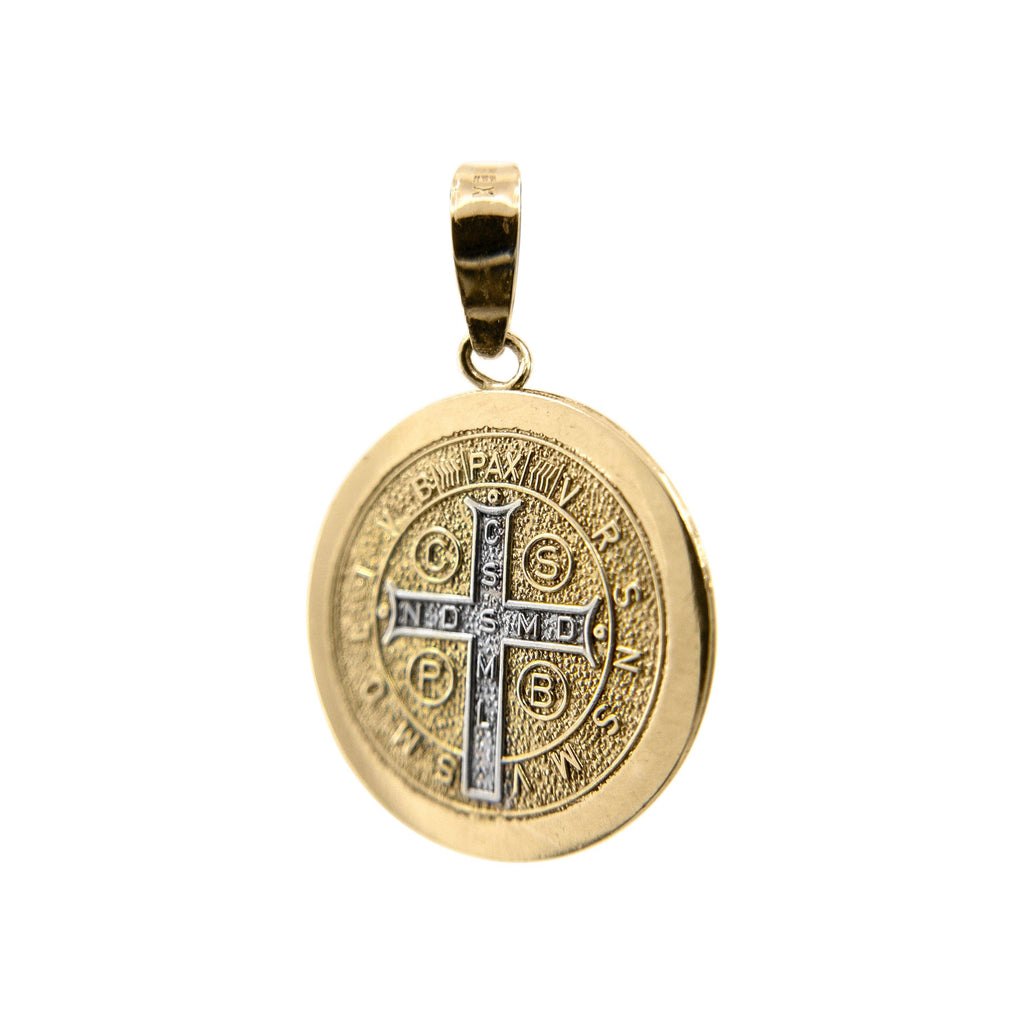 Medalla de San Benito Oro 10k - Vanessa Joyas