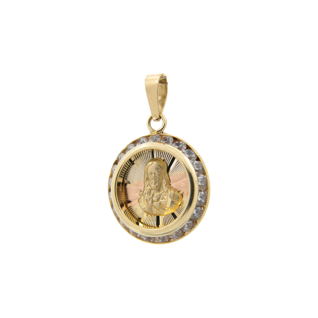 Medalla del Sagrado Corazón de Jesús en Oro 10k - Vanessa Joyas