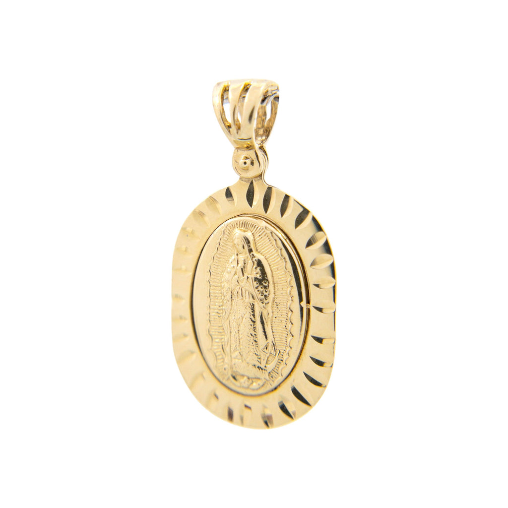 Medalla Virgen de Guadalupe Oro 14k Italy - Vanessa Joyas
