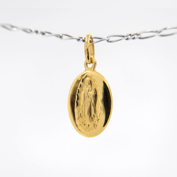 Medalla de la Virgen de Guadalupe en Oro Español 14k - Vanessa Joyas